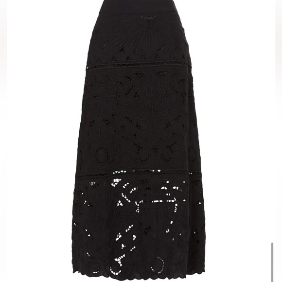 Sea New York Blaire Eyelet Skirt Black - Picture 5 of 13
